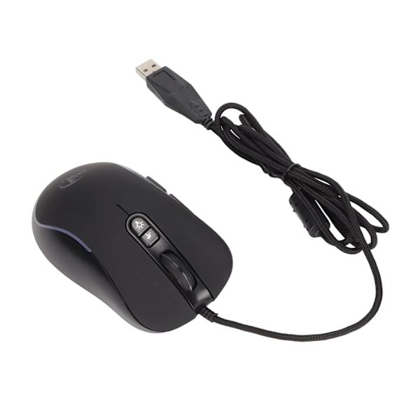 Mekanisk mus 4800DPI Programmerbar høj præcision Ergonomi ABS Gaming mus med 6 RGB farver til Linux til Windows