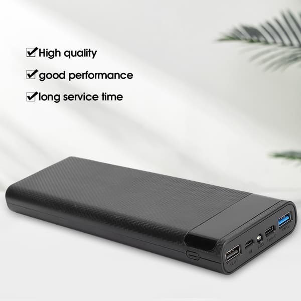 10x18650 Batterikasse Bærbar Strømkilde Ingen Svejsning Jacking DIY Power Bank Shell Kit Tilbehør Sort