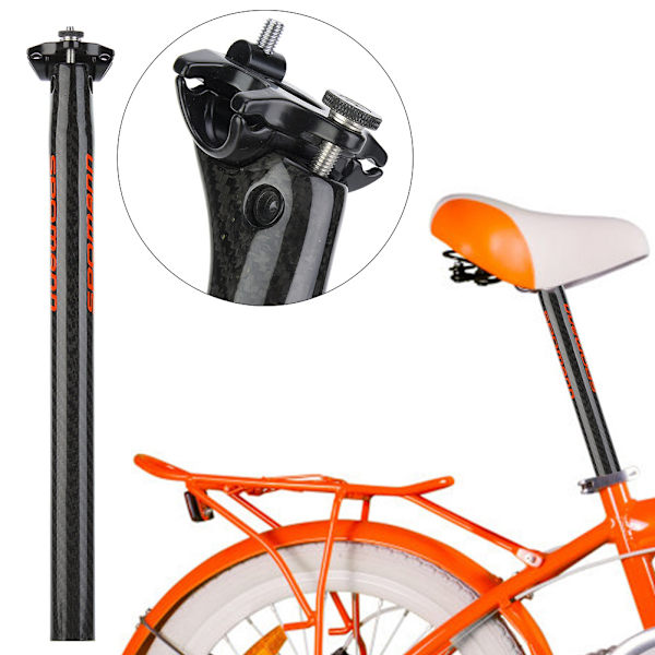 Kulfiber Sadelpind Sammenklappelig Cykel Vej Bjerg Cykel Sadelpind (rød 31.6mm)