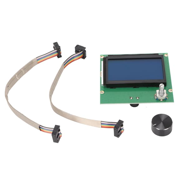 3D-printer displaycontroller LCD-displayskærmudskiftning med 2 kabler til CR10S til CR10 3D-printer