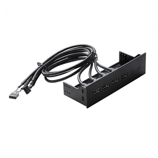 5.25 tums USB-frontpanelhubb för PC-datorchassi Optisk drivenhet Frontpanel 4 portar USB 2.0