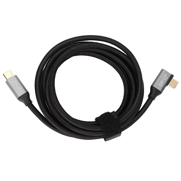 2m 100W 4K Rettvinklet 5A Type C PD-kabel for Huawei-telefoner og -nettbrett USB C til USB C-kabel