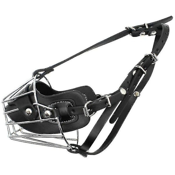 Super Metal Muzzle Hundmunkorg Läder Muzzle kompatibel med Stora Hundar_costbuy