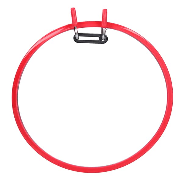 Broderibåge Röd Plast Korsstygn Ring Broderikrans Vårstil Broderiram