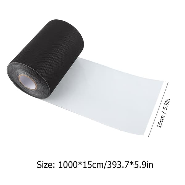 15*1000 cm selvklæbende sort tape til samling af syntetisk græsplæne, kunstgræs