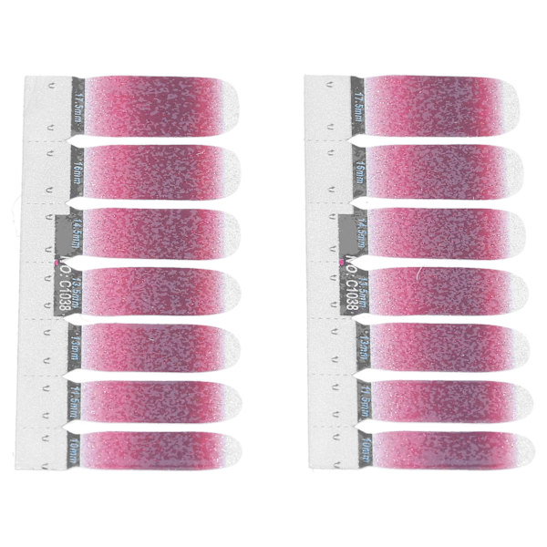 Gradient Nail Art Transfer Sticker Självhäftande nagellacksremsor Full Wraps Dekaler(38)