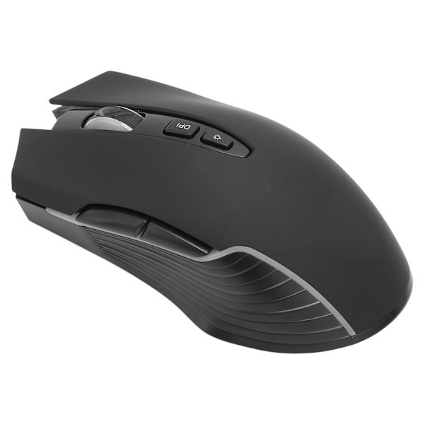 Trådløs mus 2.4G genopladelig USB RGB professionel optisk sensor gaming mekanisk mus sort