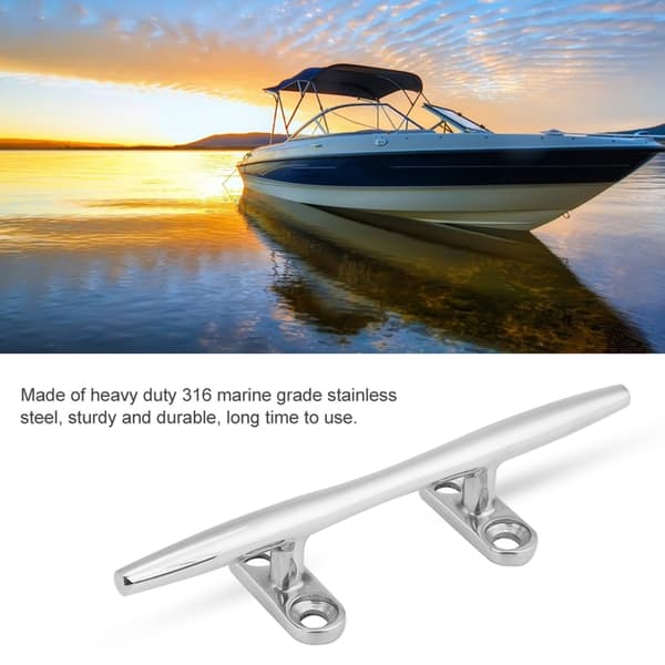 6\" Rustfritt Stål Marine Båt Brygge Dekk Tau Pullert Hul Base