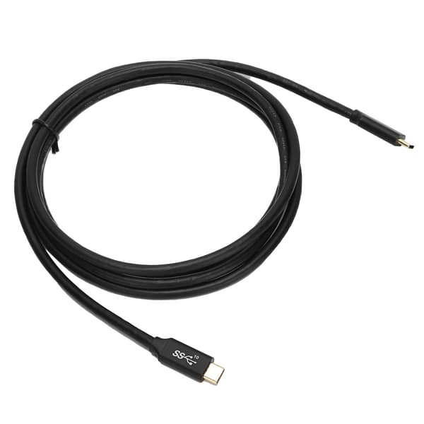 Snabbladdningskabel USB3.1 Dubbelhövdad Typ-C Strömkabel med E-Marker Chip 100W