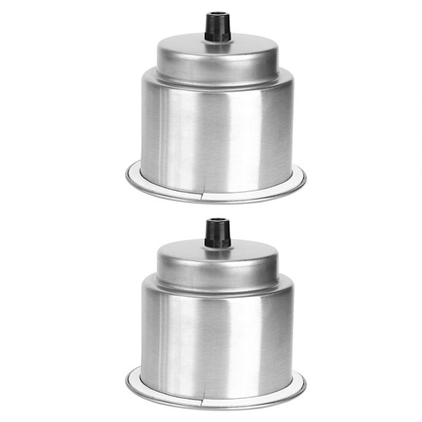 2 Styck Silver Rostfritt Stål Dryckesställ Flaskhållare Cup Stand Båttillbehör