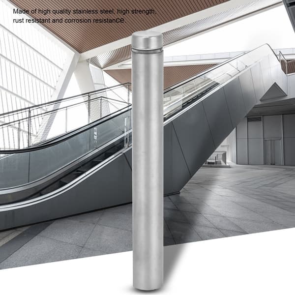 4 stk. Reklameskilte fastgørelsesskruer i rustfrit stål, hule glasafstandsstykker (12*120 mm)
