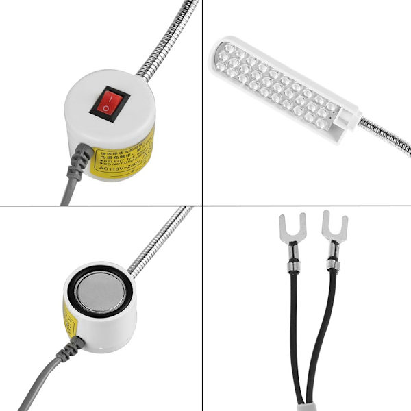 Justerbar magnetisk bas LED-lampa för symaskin (110V-250V) #2