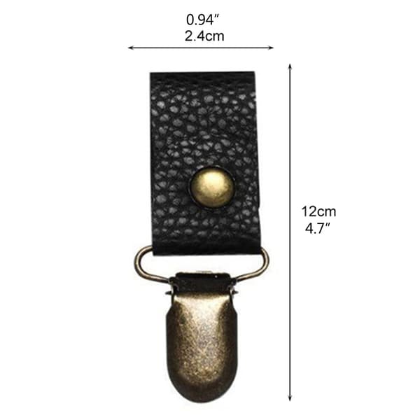 Lommehatteclips Kasketholder Clips til Rejsetaske Hatteclips PU Læder Hatteholder til Udendørs Rejsetilbehør