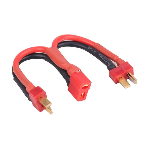 Deans Style T-plugg 2 hann til T-plugg 1 hunn strømkabel silikonledning for 2-6S Lipo-batteri