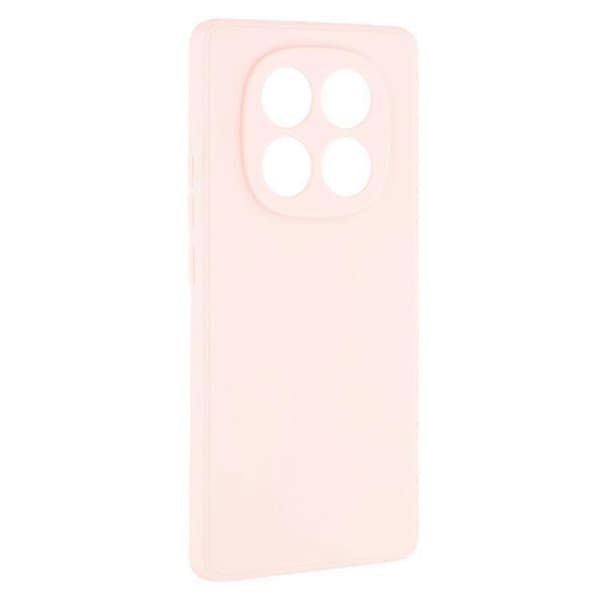 Bulk Buy Compatible with Xiaomi Redmi Note 14 Pro 5G Case Straight Edges Soft TPU Matte Phone Back Cover Pink