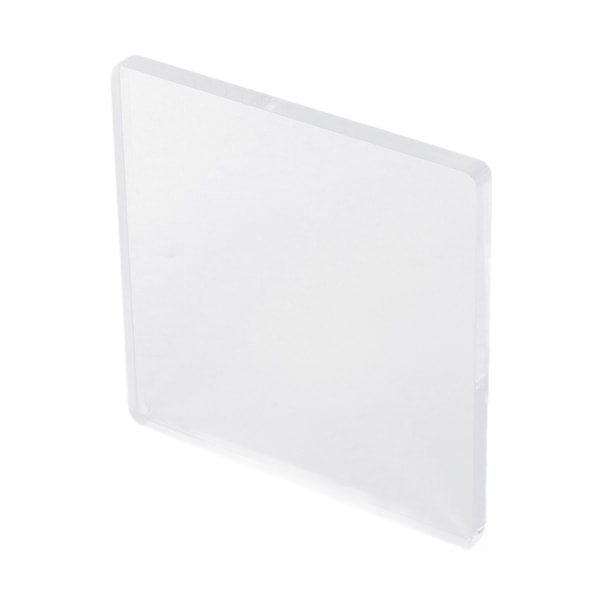 Akrylblokk 15x15cm Enkelt grep Sikker Rundt hjørne Transparent Holdbar Gjenbrukbar Klart stempler for Scrapbook Kortlaging
