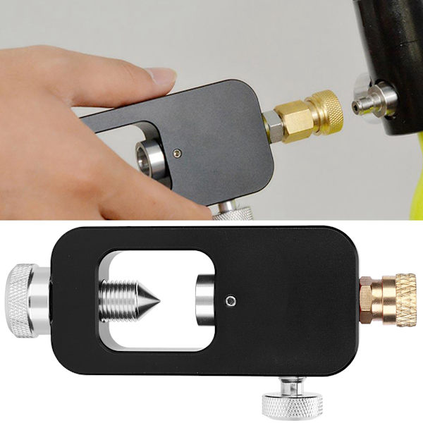 DEDEPU Scuba Adapter Heads Diving Transverter Stor flaske til liten flaske 8MM svart