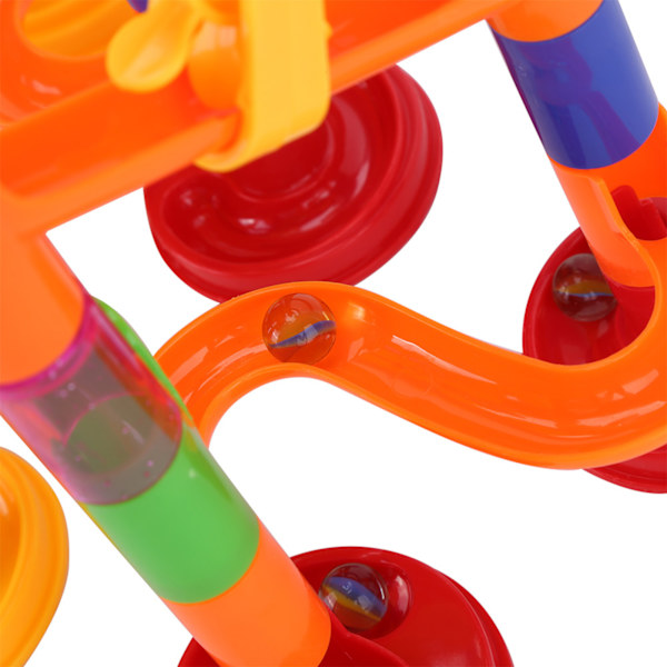 DIY Construction Marble Race Run Maze Balls Spor Byggeklodser Baby Kid Gave Pædagogisk legetøj