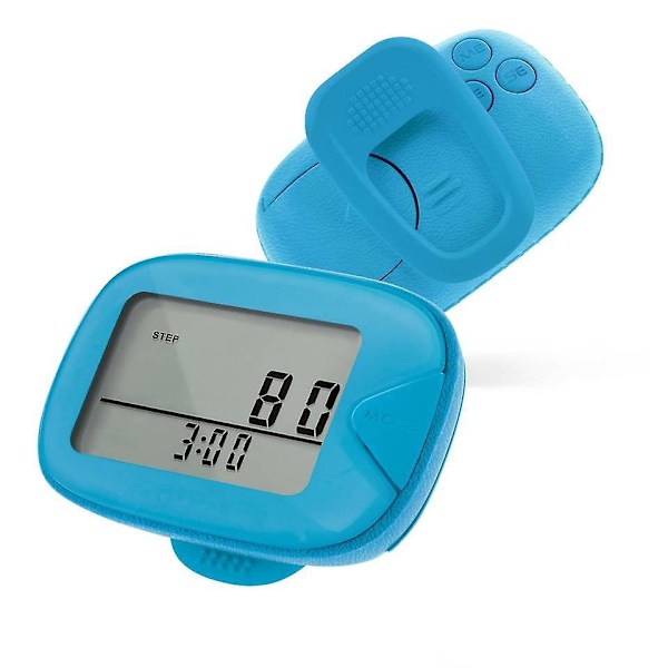 3D Klippbar Stegräknare Pedometer med Snodd