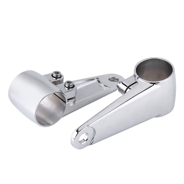 2 stk. Krom Motorcykel Forlygte Side Montering Forgaffelbeslag til 35mm-41mm Gaffelrør