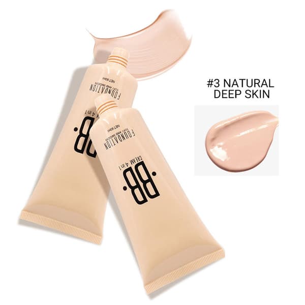 Profesjonell flytende sminkefoundation langvarig feilfri concealer kosmetikk 3#