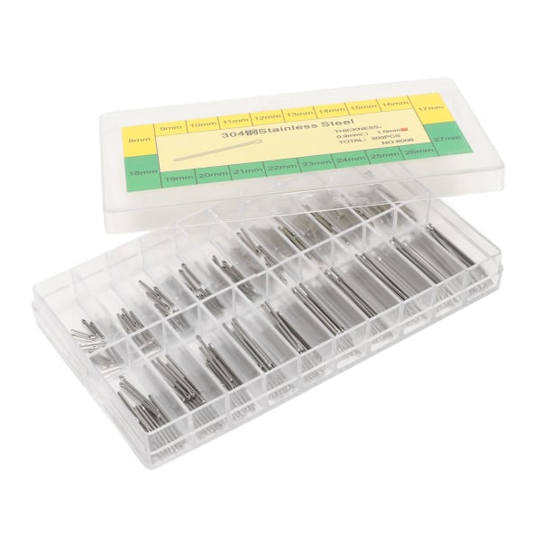 300 stk klokkerem Link splinter Profesjonelle 1,0 mm 8 mm-27 mm rustfritt stål ur band Link splitter