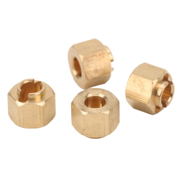 4 stk. RC Navadapter Hex Messing til Traxxas til TRX4M 1/18 Skala Crawler Bil Tilbehør 5mm
