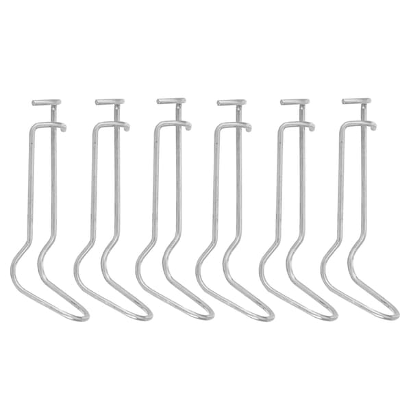 30 stk. plantestøttefjederclips i rustfrit stål til have-drivhus til 11 mm diameter