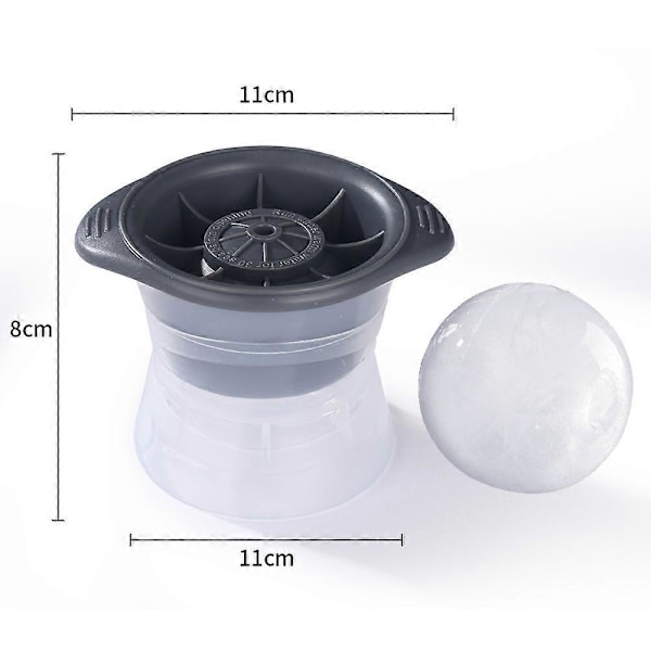 Rosa Stora sfäriska iskubbrickor 6 cm set om 2