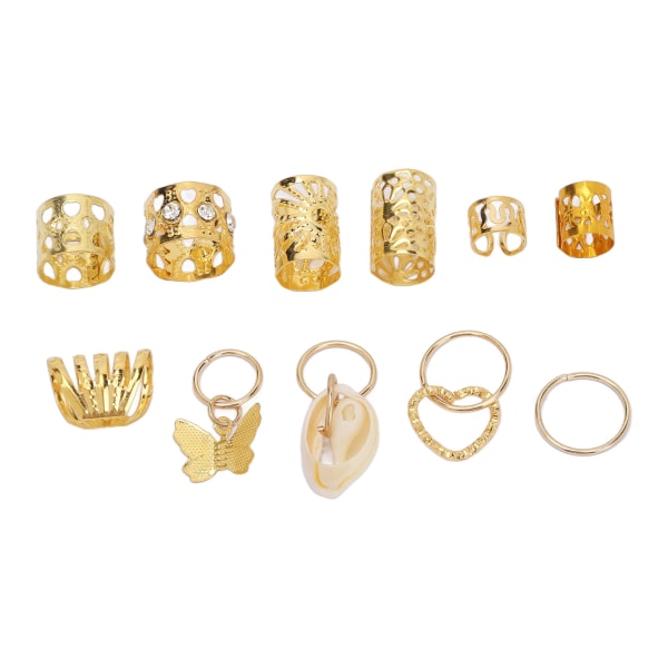 Fasjonable vintage dreadlocks perler - gull hår smykker tilbehør