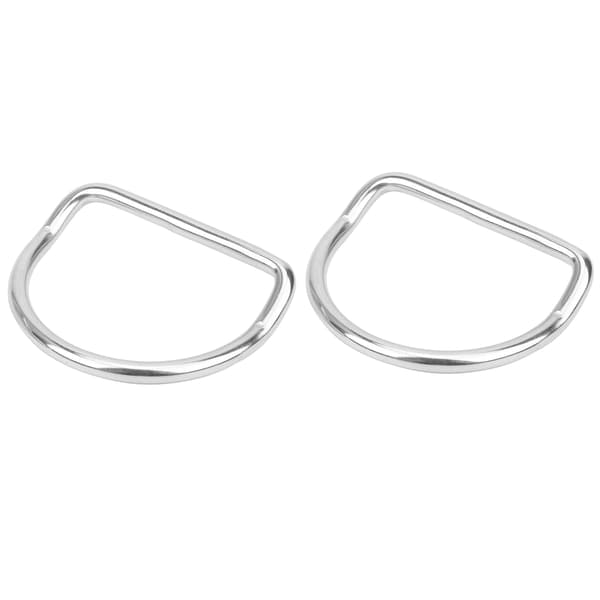2 stk dykker D-ringe bøjet til 5,08 cm/2,0 tommer webbing vægtbælte rustfrit stål udendørs aktiviteter tilbehør