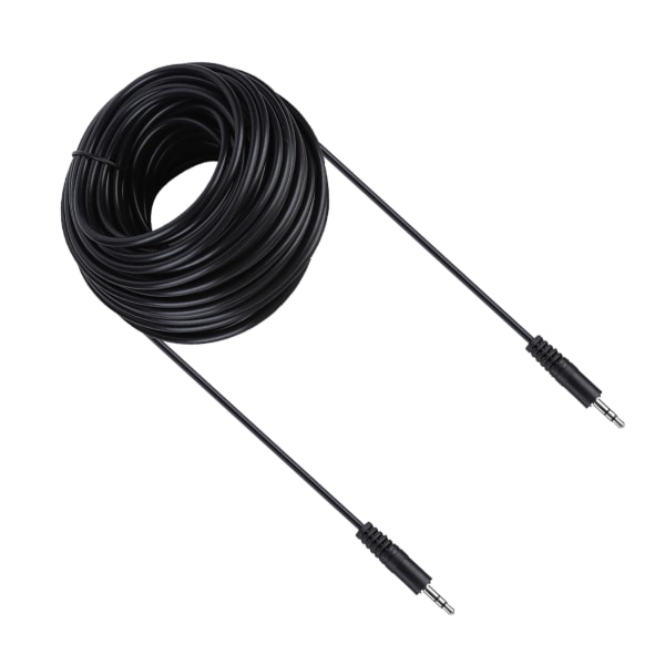 3,5 mm kobber hann til hann skjermet lydkabel for høyttalere Headset 20m