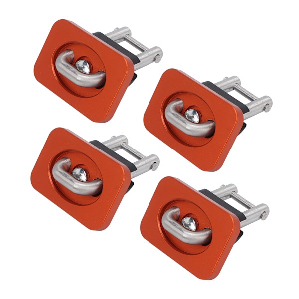 4 stk. ladbindeankre 1000 LBS bærende rustfrit stål erstatning for Chevy Silverado 2007-2021 Orange