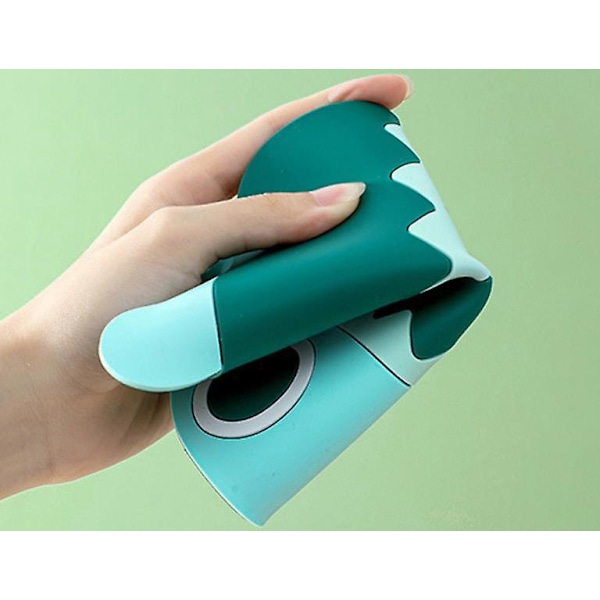 PVC Isolasjonsmatte Sett - Søt Tegneseriefisk Design (3 stk, Grønn)