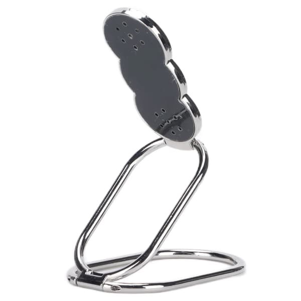 Telefonringhållare Fingerstativ 360° Rotation Metall Telefon Grepp Vikbart Stativ för Magnetisk Bilhållare Silver