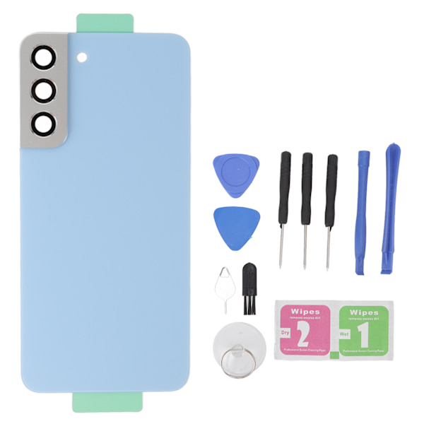 Bakre glassdekselpanel erstatning mobiltelefondeler for Samsung Galaxy S22 Plus S906U S906F blå