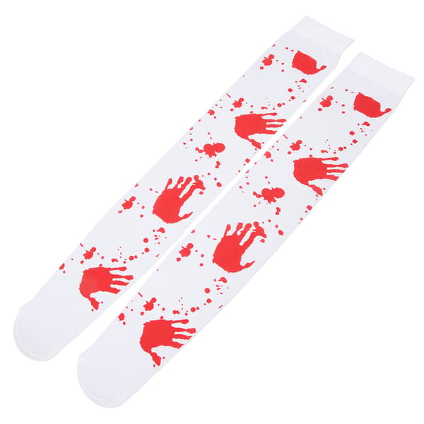 Halloween Blodstrømper Bløde Hudvenlige Dekorative Meget Åndbare Halloween Blodstrømper til Fest Cosplay