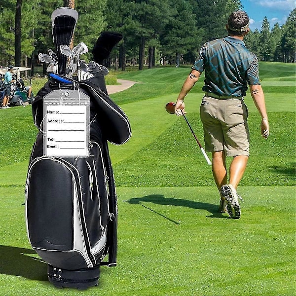 Erittäin Suuri Vedenpitävä Matkatavaramerkkisetti Matka Golf Matkatavaramerkit Golfkassin Lähetystarra Pidike 22,86 cm x 15,24 cm 4 kpl - B16