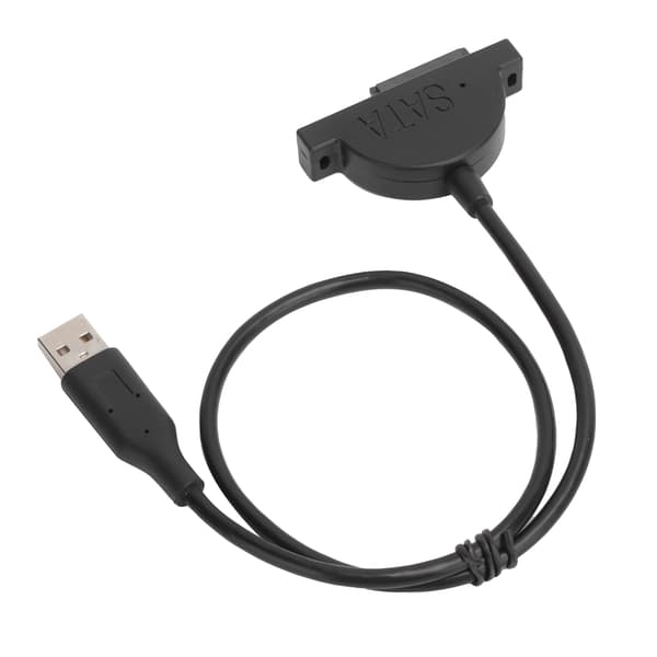 SATA till USB-adapterkabel 13PIN Plugin Notebook optisk enhetsomvandlarkabel med skruv