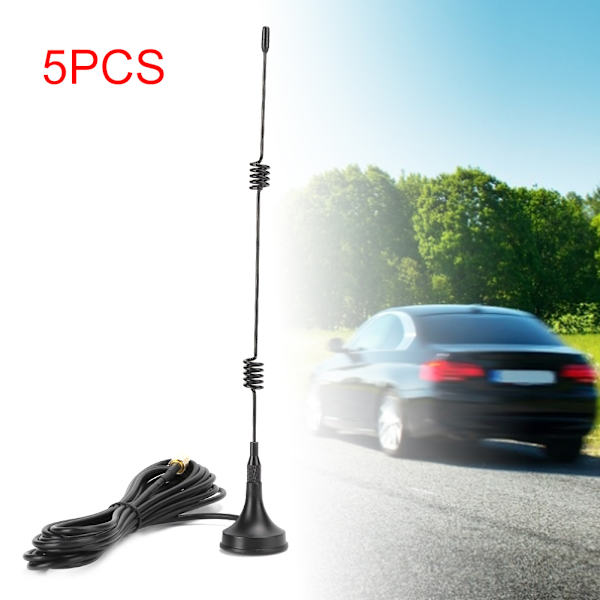5 stk. SMA‑M 2.4G-antenne med router magnetisk base ekstern forlængelse til YAESU VX‑3R