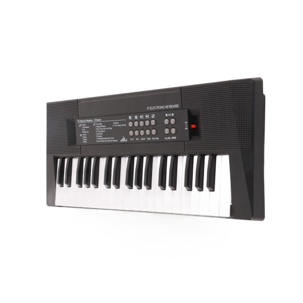 Elektrisk tastatur 37 tangenter Piano Barnemusikkinstrument Leketøy Mikrofonopptaksfunksjon