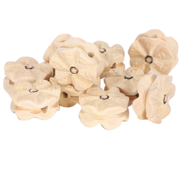 10 st trä smycken gör tillbehör buxbom trä carving DIY handgjorda tillbehör