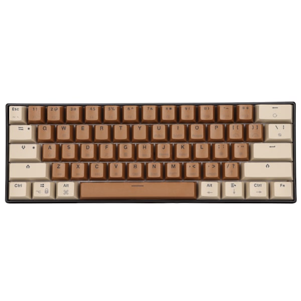 61 tangenter mekaniskt tangentbord färgmixning snabb respons trådbundet tangentbord för Windows för Android för IOS röd switch
