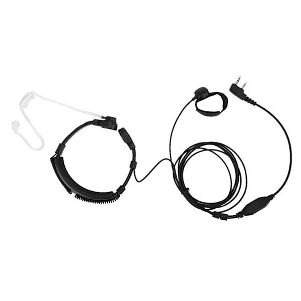 Walkie Talkie Halsvibrationsmikrofon Brusreducerande Headset Hörlur Hörlur