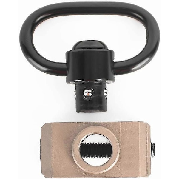 Airsoft QD Sling Swivel Monteringsadapter, Knap Taktisk Remspænde Swivel Loop Jagttilbehør til 20mm Picatinny Skinne