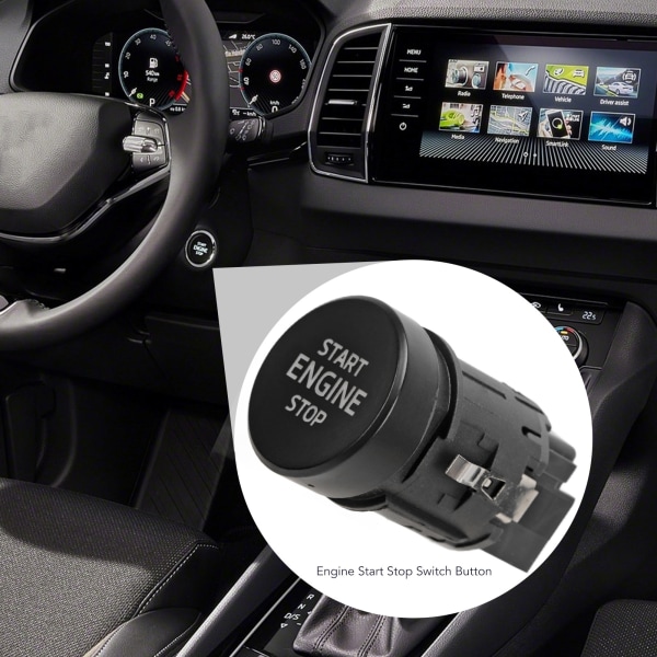 Motorstart och stoppknapp 3V0905217 Snabbrespons för Karoq Kodiaq Octavia Scala