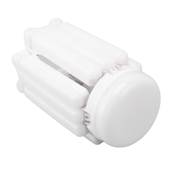 80W LED garasjelys i taket E27 Deformerbar LED garasjelyspære 4 blader energisparende pære 85‑265V hvit