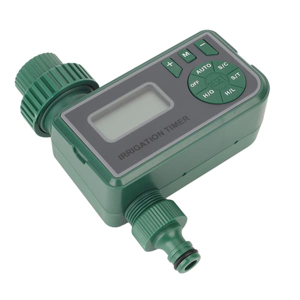 Sprinkler Timer Grön Läckagesäker G3/4 Yttre Gänga Vattenutlopp Vattningskontroll för Trädgård