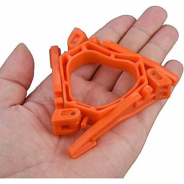Camping Gassbeholder Holder Flat Tripod Gassbeholder Utendørs Gassbeholder Komfyr Multifunksjonell Gassholder Brakett 215X20.5mm Oransje