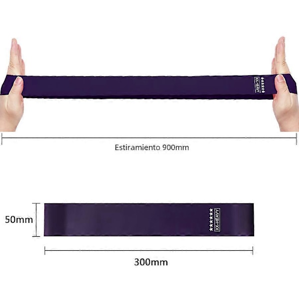 Stk. Elastikbånd til Crossfit Fitness Træning Minimal Elasticitet Hjemme Fitness Yoga Muskelstyrkende Udstyr Z4Lchunzi123456
